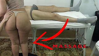 Maid Masseuse with Enormous Butt let me Lift her Dress & Fingered her Pussy While she Fumbled my Dick !