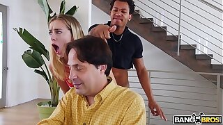 BANGBROS - Young Haley Reed Humps Boyfriend Behind Her Dad’s Back